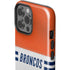NFL Denver Broncos White Striped iPhone 15 Pro Max Impact Case